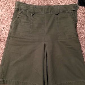 Olive green skirt